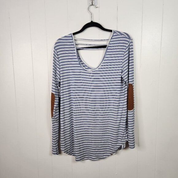 Kavu Sunridge Nautical Stripe Long Sleeve Top T-Shirt Blue New NWT Womens Small - Picture 3 of 10